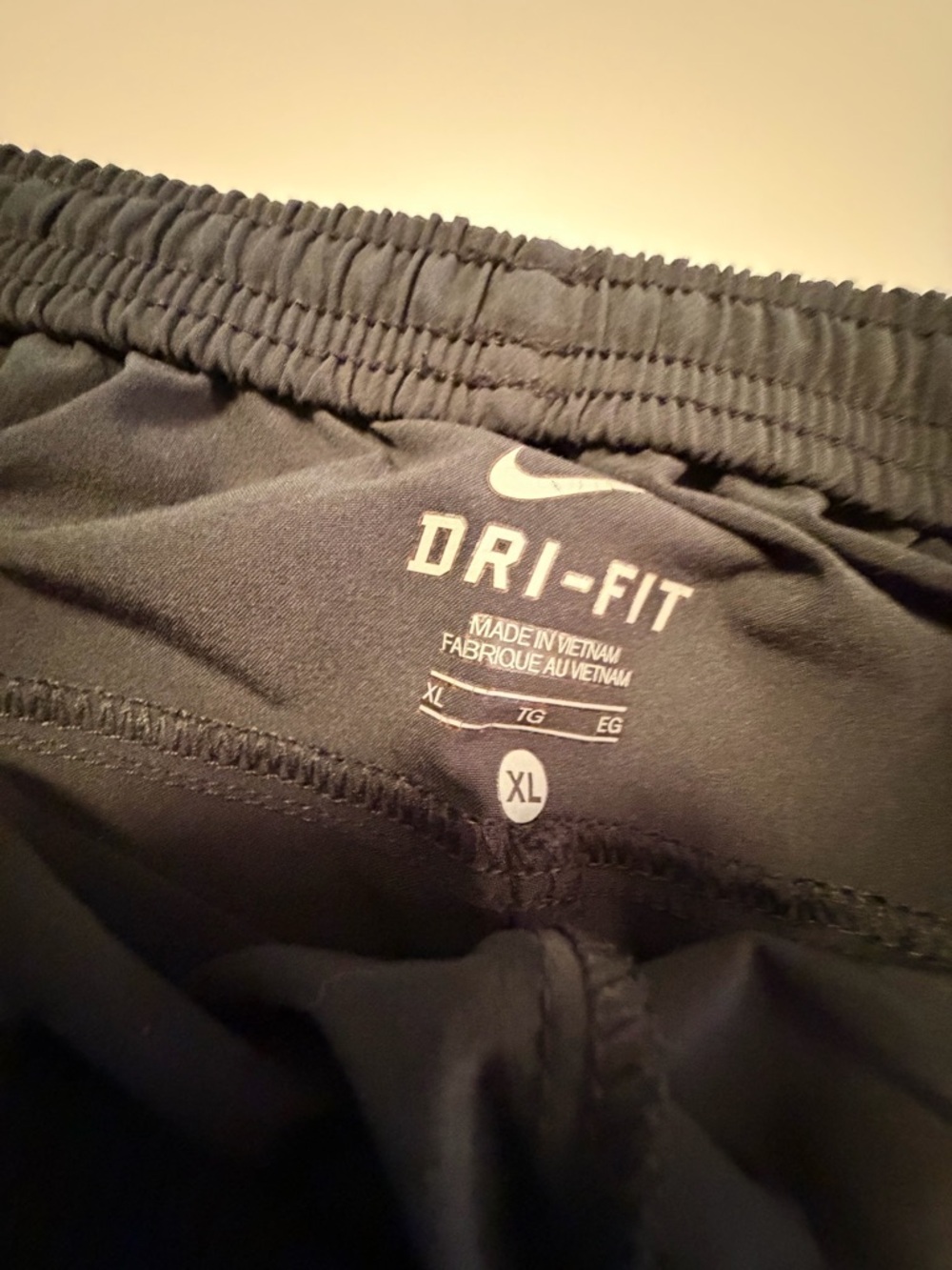 Nike Running Dri-Fit Joggers Mens XL Stretch Track Pants Zip Ankles Black, Sz XL - Picture 8 of 12